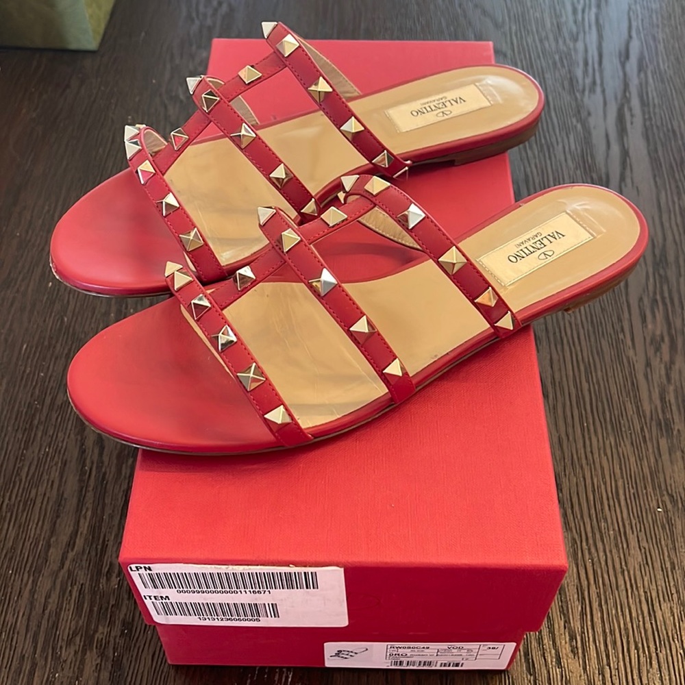 Valentino RockStuds Slide Sandal